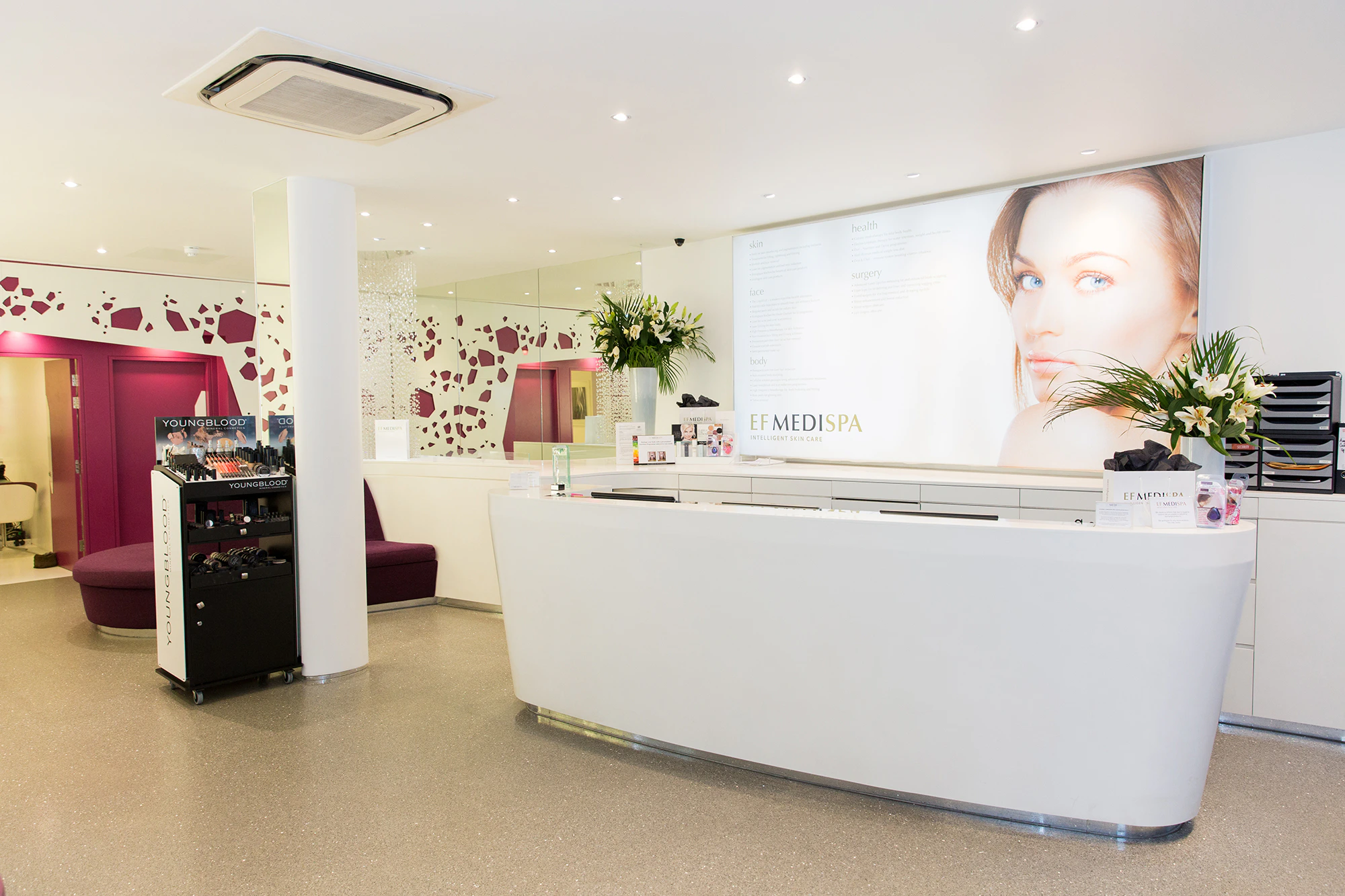 EF MEDISPA clinic reception