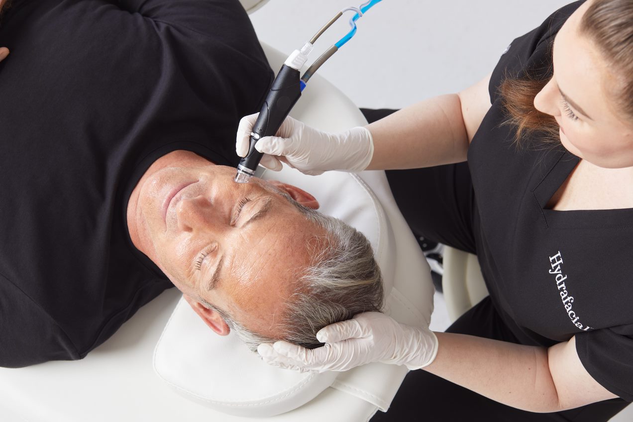 HydraFacial treatment performed on face